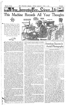 Illustration for article titled This Machine Records All Your Thoughts (1919)